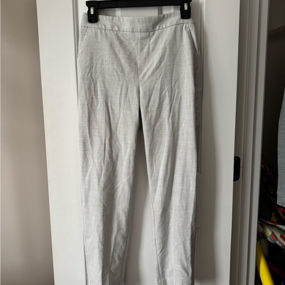 Banana Republic Light Gray Tailored Slim Pants
